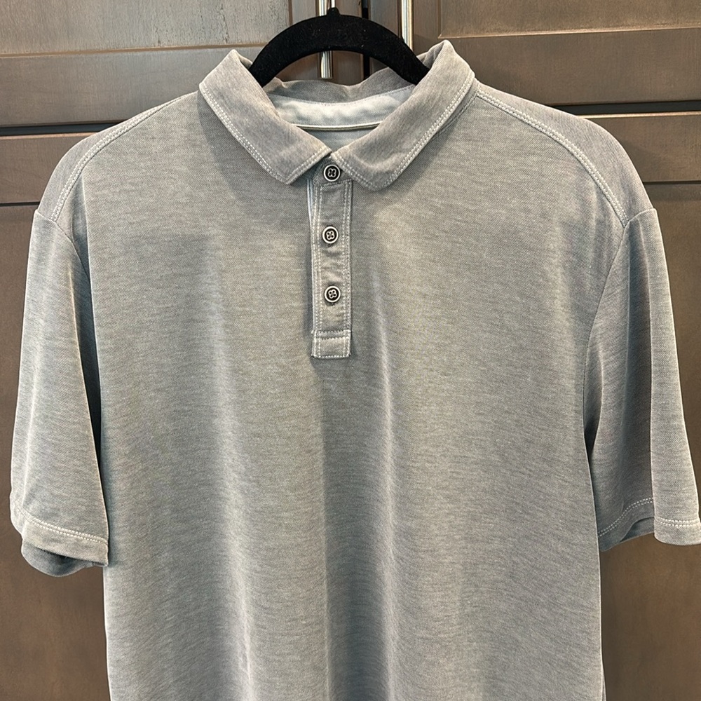 Tommy Bahama Men's Gray Polo Shirt Size Large - Picture 7 of 9